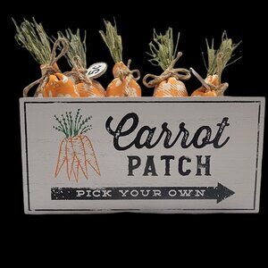 Carrot Patch, Easter, Spring Shelf Sitter